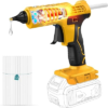 Cordless Hot Glue Gun for DeWalt 20V Battery Powered