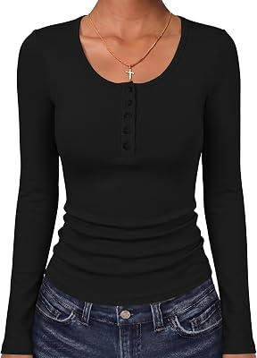 ANRABESS Henley Shirts