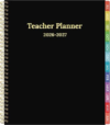 2026-2027 Teacher Planner Weekly and Monthly Teacher Planner 2026-2027 Academic Year, July 2026 – June 2027, 8.7″ x 10.8″, Lesson Planner Book with Twin-Wire Binding & Tabs for Teachers – Black