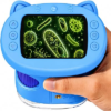 1000X Handheld Digital Microscope for Kids (Blue) | 4K HD 2.4″ Screen, 200–1000X Magnification, Portable Kids Microscope, Educational STEM Toy, Gifts for Boys and Girls Age 5–12