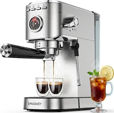 SPACEKEY Espresso Machine with Milk Frother