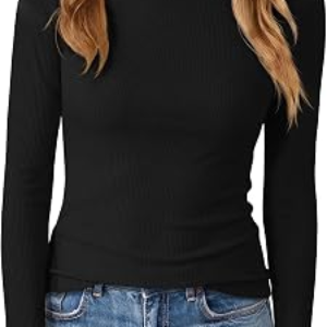 UNCLECAT Womens Soft Ribbed Knit Shirts