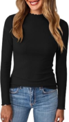 UNCLECAT Womens Soft Ribbed Knit Shirts