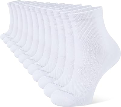 CLOSEMATE 6-Pairs Women Athletic Ankle Socks
