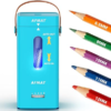 AFMAT Electric Pencil Sharpener, Fully Automatic Pencil Sharpener, Auto in & Out, Rechargeable Hands-Free Sharpeners for Jumbo & Colored Pencils (6.5-12mm), Portable for Home/Classroom/Office PSC6