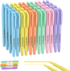 Qicewinly 48 Count Pastel Highlighters Bulk – 6 Assorted Soft Colors, Chisel Tip, No Bleed & Quick Dry, Ideal for Note Taking, Studying, School, Office, Student & Teacher Supplies