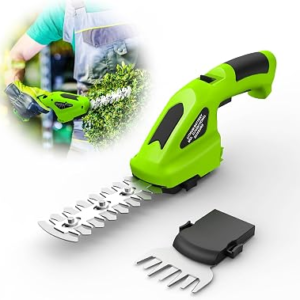 Cordless Grass Shear Mini Hedge Trimmer 2000mAh Handheld Hedge Clippers Electric Shrubbery Trimmer