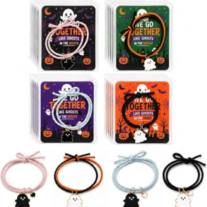 Halloween Bracelets with Cards 28 Pack