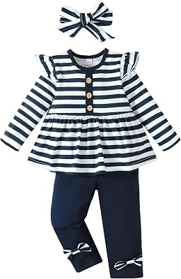 YWFSHOP 3 Piece Baby Girls Clothes Set