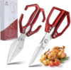 Kitchen Scissors Set Upgraded – Sharp Poultry Scissors | Heavy Duty Stainless Steel Kitchen Shears for Meat, Chicken Bones, and Turkey, Dishwasher Safe