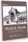 8.5 × 11 Sketch Book, Spiral Bound, 50 Sheets, Acid-Free Drawing Pad