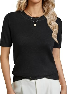 GKBK Womens Short Sleeve Sweaters