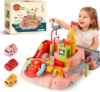 2026 Upgraded Car Adventure Toy for 3 4 5 6 Year Old Boys Girls, Race Track Toy with Steering Wheel & Sound, Montessori STEM Toys for Toddlers, Fine Motor Skills Birthday Gift for 3-5 Year Old Kids