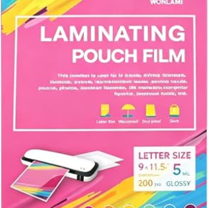 Thermal Laminating Pouches 5MIL, Laminating Sheets 8.5 x 11 200PCS | plastic sheet,office supplies,thermal paper,laminating paper,clear contact paper,plastic sheets,photo laminating sheets