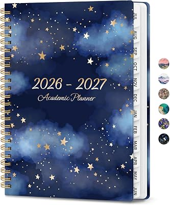 ZOTIA Planner 2026-2027 Weekly & Monthly Calendar Planner Jul 2026-Jun 2027 | Starry Night, 6.3