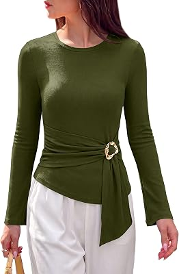 PRETTYGARDEN Women Long Sleeve Top