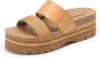 DREAM PAIRS Platform Slides Sandals