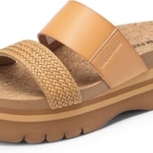 DREAM PAIRS Platform Slides Sandals