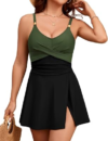 Hanna Nikole Womens One Piece Swimsuits Tummy Control Bathing Suit