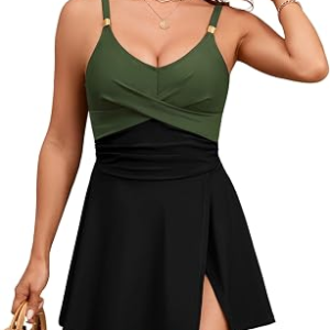 Hanna Nikole Womens One Piece Swimsuits Tummy Control Bathing Suit