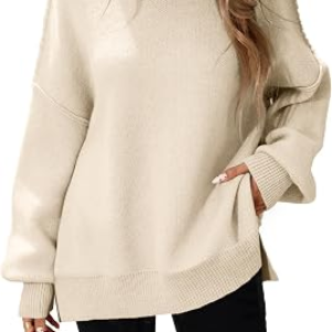 SUNNYMELODY Oversized Batwing Sweater