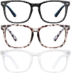 HUNSQUER Blue Light Glasses 3Pack