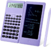 IPepul Scientific Calculators for Students, 10-Digit Large Screen, Math Calculator with Notepad, Classroom Must Haves for Middle High School Supplies & College(Purple)