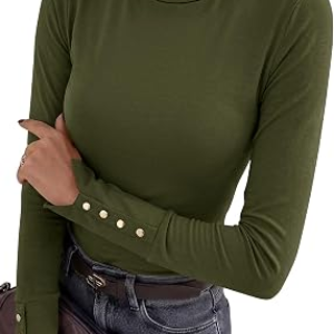KIRUNDO Womens Long Sleeve Tops