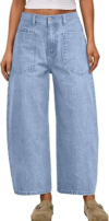 TRENDY QUEEN High Waisted Barrel Jeans