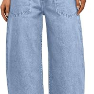 TRENDY QUEEN High Waisted Barrel Jeans