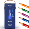 AFMAT Electric Pencil Sharpener, Fully Automatic Pencil Sharpener, Auto in & Out, Rechargeable Hands-Free Sharpeners for Jumbo & Colored Pencils (6.5-12mm), Portable for Home/Classroom/Office PSC6