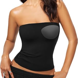 SUPERARUGOO Built In Bra Strapless Tube Top