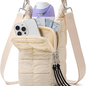 WOOMADA Puffy Water Bottle Crossbody Bag