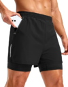 PUDOLLA Mens 7″” Running Shorts