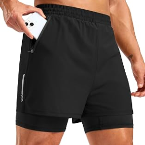 PUDOLLA Mens 7″” Running Shorts