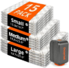 DOLMRIEK 15 Pack Travel Vacuum Bags with Pump