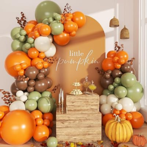LANGASQUE Green Fall Balloon Arch Kit