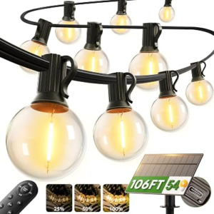 addlon 100FT Outdoor Solar String Lights