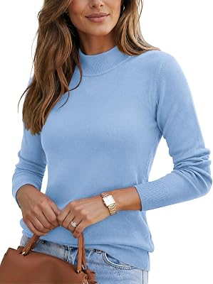 LOMON Mock Neck Sweater