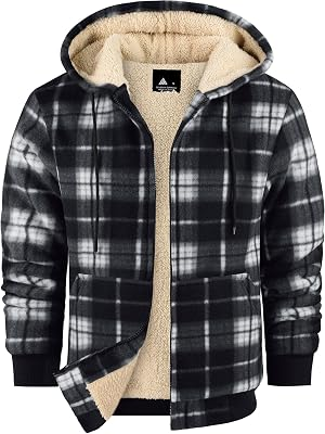 ZITY Men Flannel Hoodies