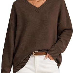 HTKEOAE Pullover Sweaters Tops