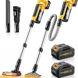 8000mAh Cordless Vacuum Cleaner with 2 Batteries