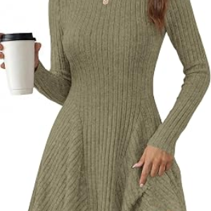 KIRUNDO Womens Sweater Dress