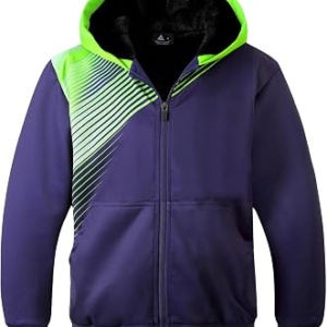 JACKETOWN Boys Zip Up Hoodies Kids Fleece Jacket Long Sleeve Sherpa Lined Sweatshirt Warm Winter Coats Outwear 6-15 Years