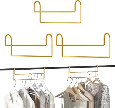 KARLLIU 3 Pack Space Saving Hangers for Clothes