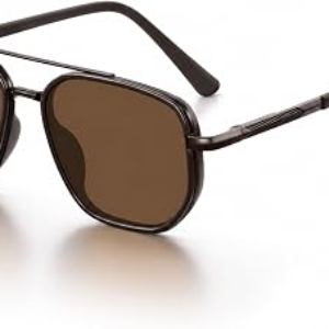 EIUIZAH Tangle Free Polarized Square Aviator Sunglasses