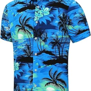 SHELUCKI Hawaiian Shirt for Men