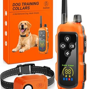 ikeekaa Shock Collar for Dogs, 4000 FT Nightlight 3 Training Modes