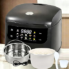 Small Stainless Steel Low Carb Rice Cooker 2L,6 Cups Cooked/3 Cups Uncooked | 400W Non-Stick Ce