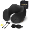 ZEOPRIX Memory Foam Travel Neck Pillow